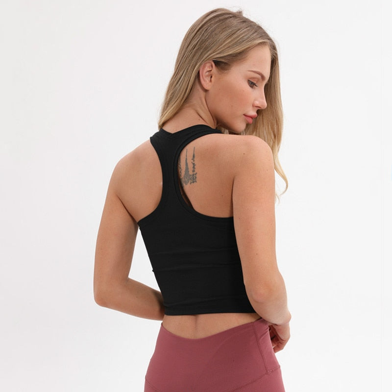 Racerback Sport Fitness Crop Top