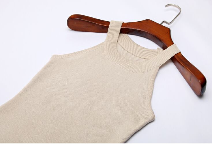 Summer Slim Knitting Halter Camisole Tops