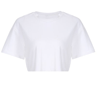 Gothic Casual Loose Crop Top