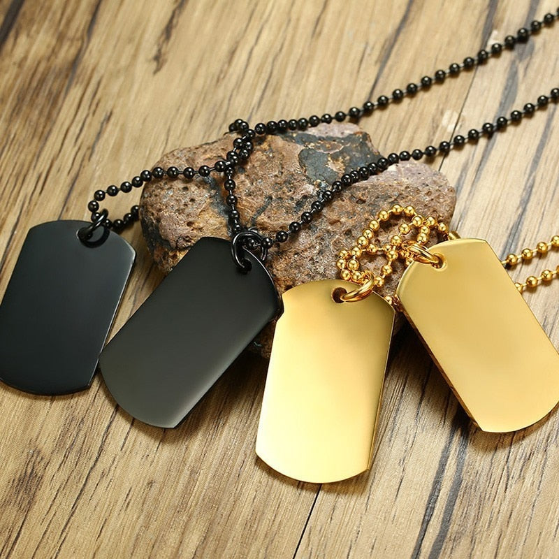 Stainless Steel Double Dog Tag Necklace