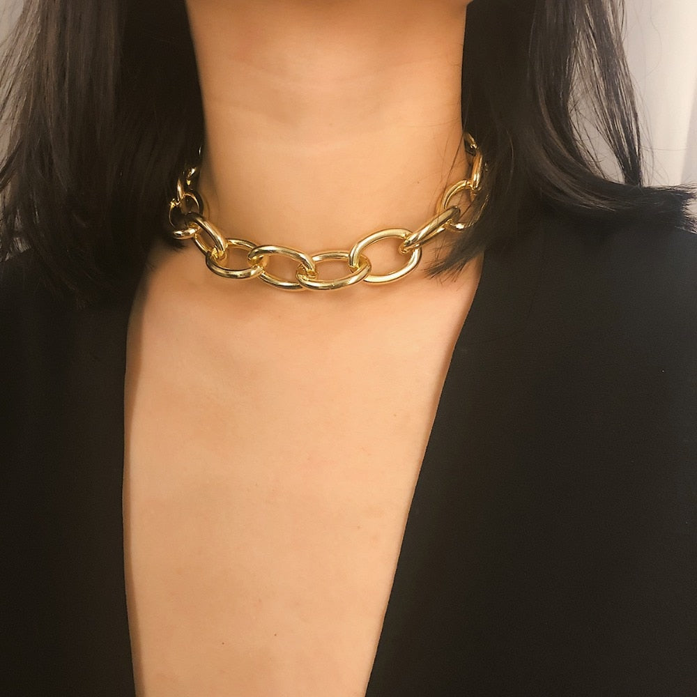 Gothic Thick Chain Choker