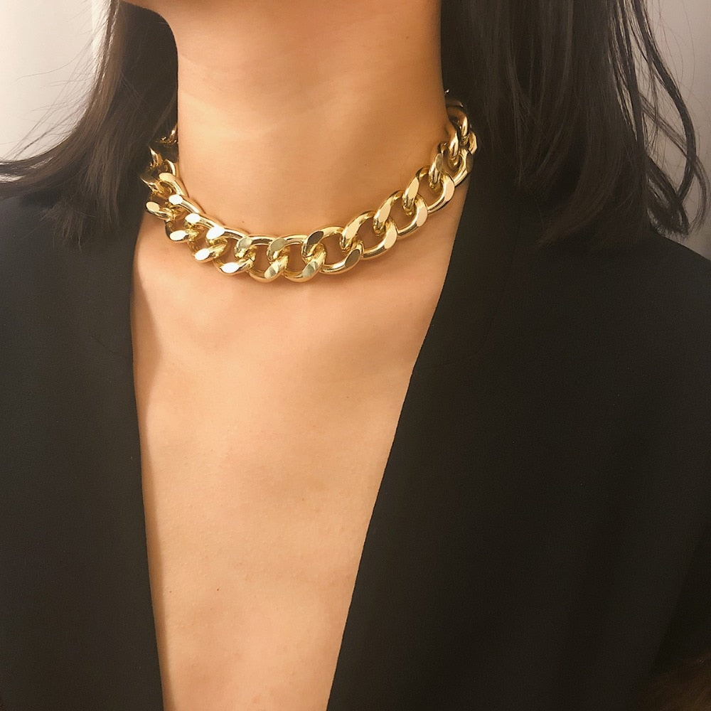 Gothic Thick Chain Choker