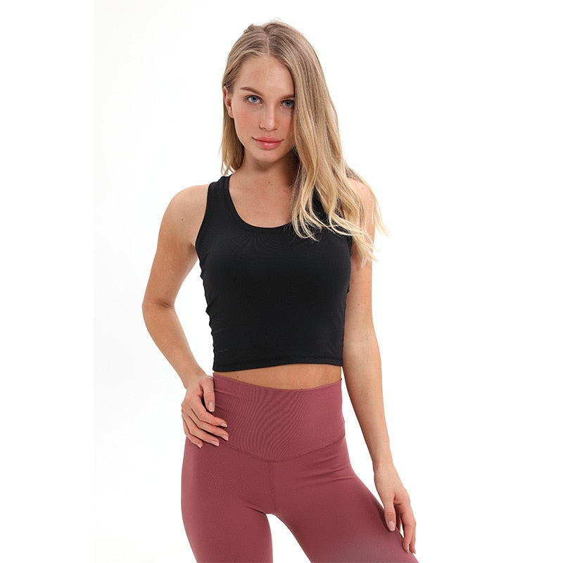 Racerback Sport Fitness Crop Top