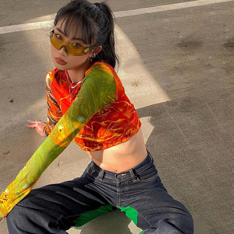 Gothic Harajuku Crop Tops