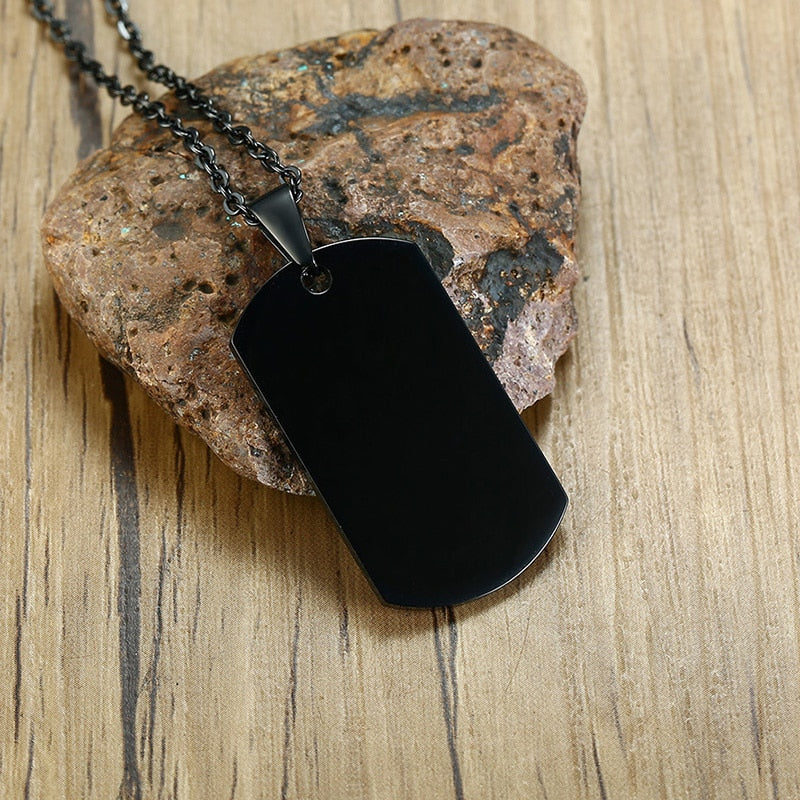 Stainless Steel Double Dog Tag Necklace