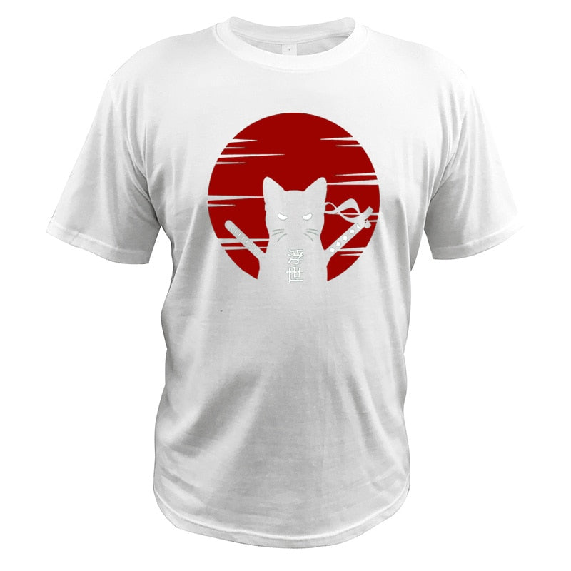Dark Style Samurai Cat T-Shirt