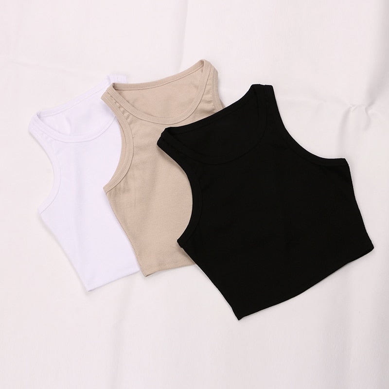 Off Shoulder Knitted Tank Top