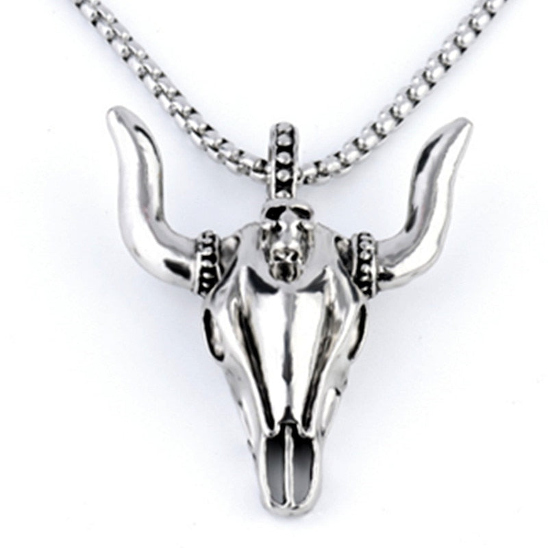 Gothic Eagle Pendant Necklace For Men