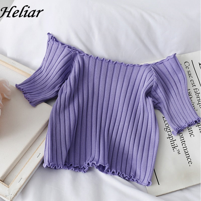 Stylish Square Neck Crop Top