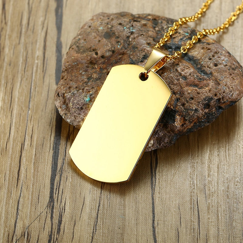 Stainless Steel Double Dog Tag Necklace