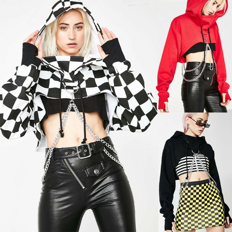 Retro Gothic Chain Crop Top