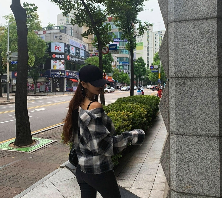 Plaid Crop Top for Women