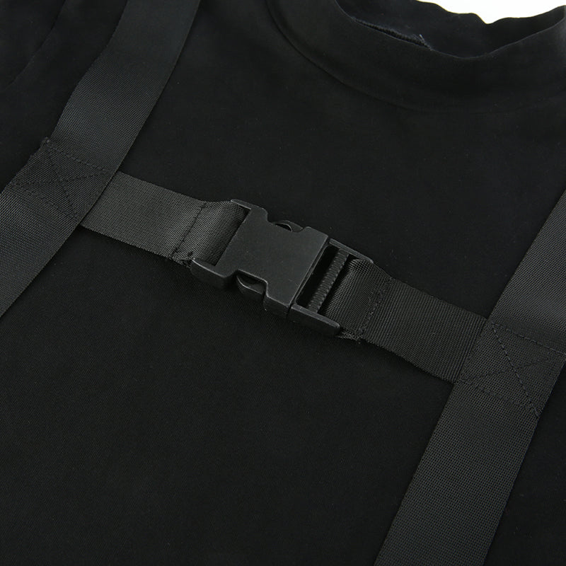 Gothic Double Buckle T-shirt