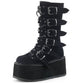 Gothic Mid Calf Boots for Women