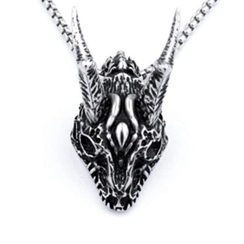 Gothic Eagle Pendant Necklace For Men
