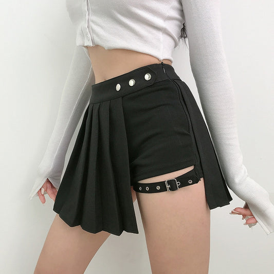 Gothic Harajuku Pleated Half Skirts for Women