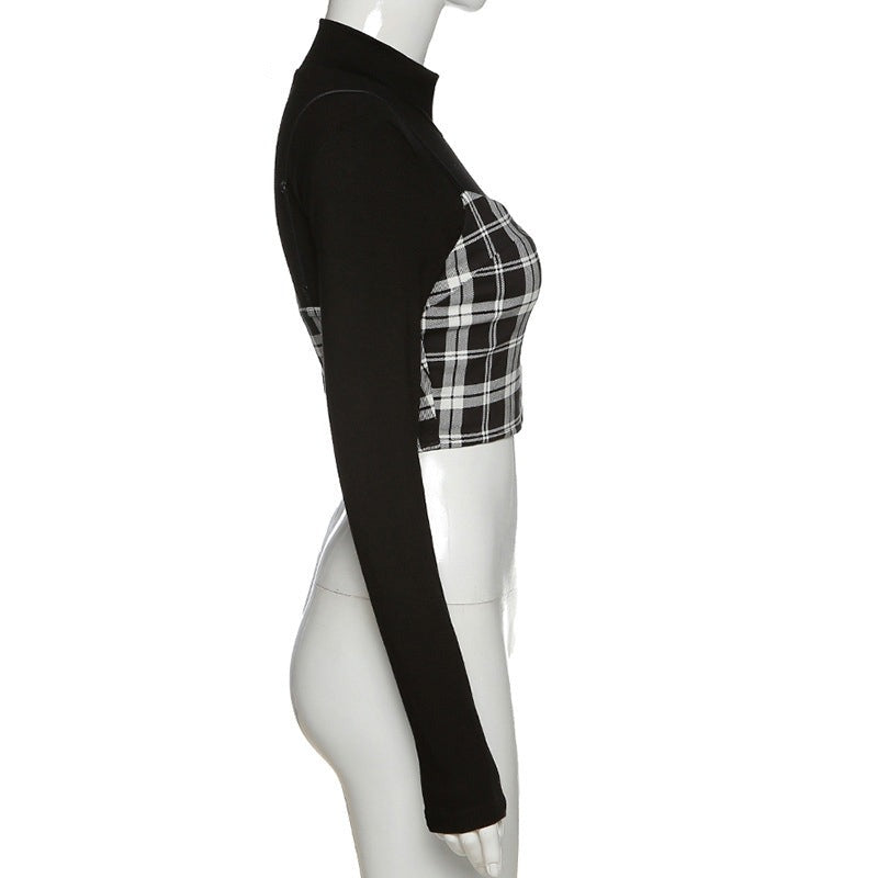 Plaid Camisole Two Piece Set - Embrace the trendy and chic look with this plaid camisole and skirt two-piece set, perfect for a gothic style.