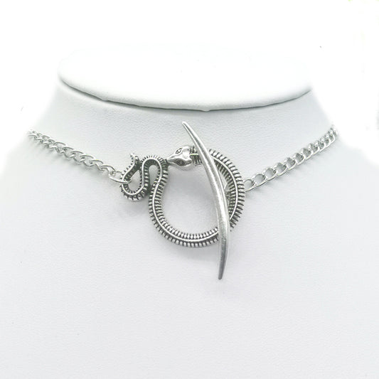 Moon & Snake Choker Necklace