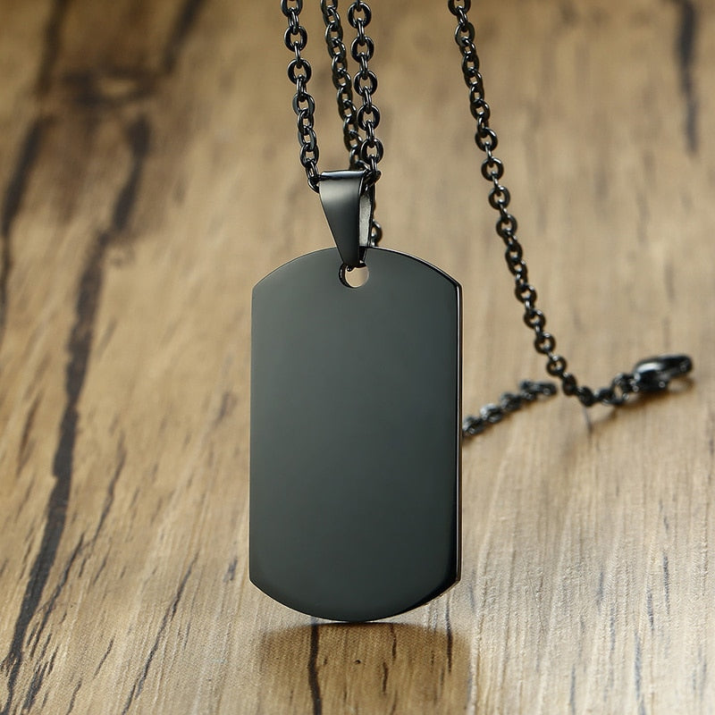 Stainless Steel Double Dog Tag Necklace