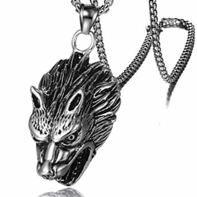 Gothic Eagle Pendant Necklace For Men