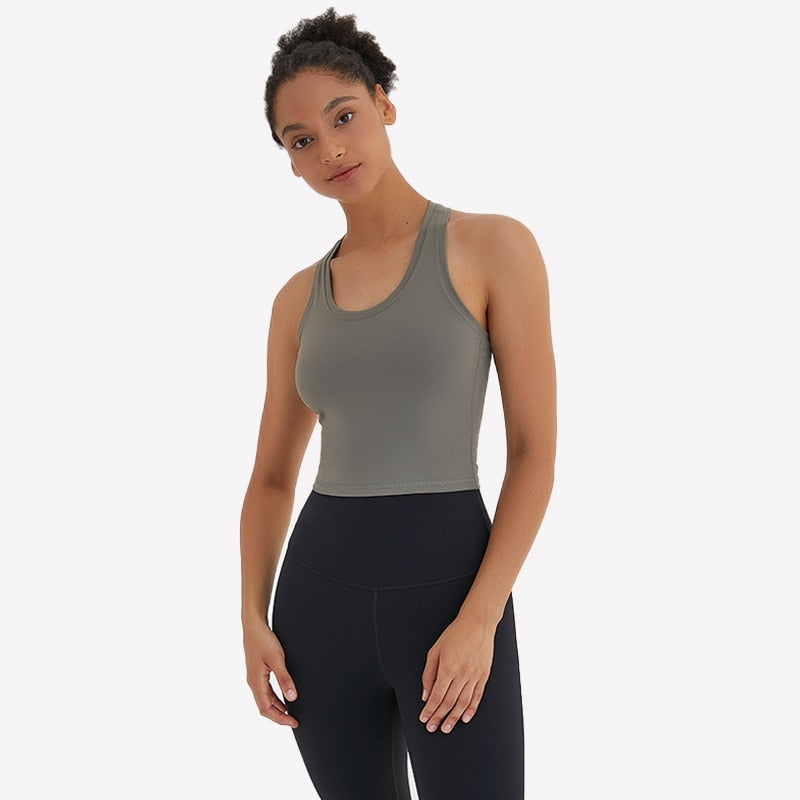Racerback Sport Fitness Crop Top