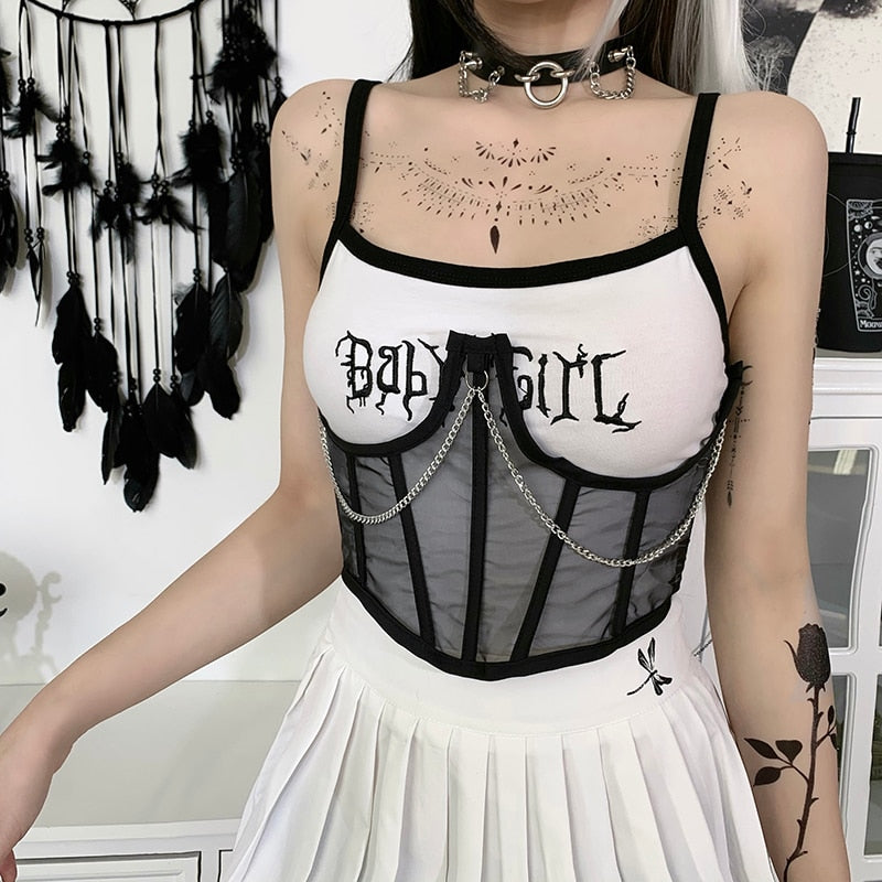 Sexy Gothic Corset Top