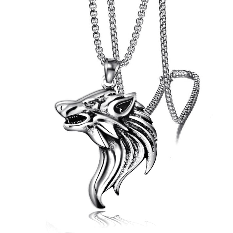Gothic Eagle Pendant Necklace For Men