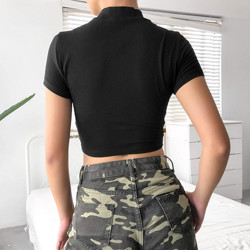 Gothic Double Buckle T-shirt