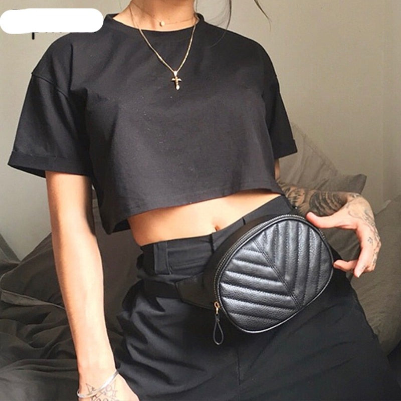 Gothic Casual Loose Crop Top