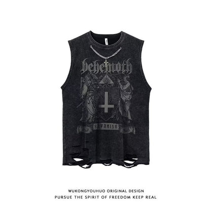 Gothic Crop Top Vest with 5 Designs