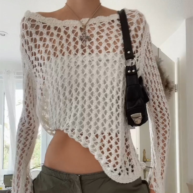 Gothic Hollow Out Knitted