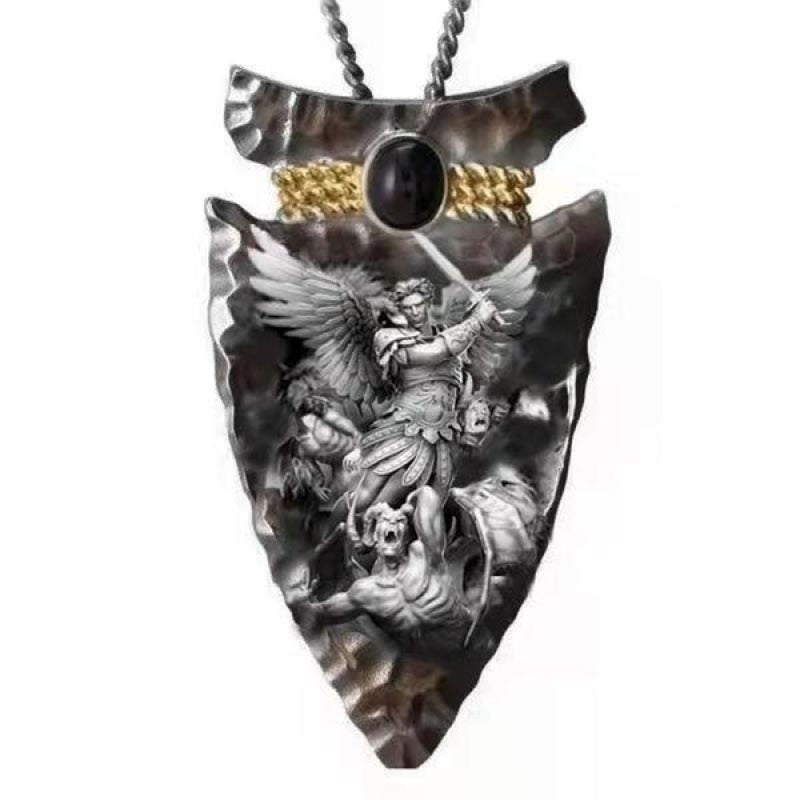 Vintage Crucifixion Crown of Thorns Jesus Necklace