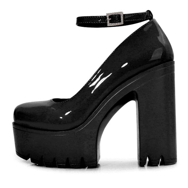 Gothic Casual Ankle Strap Shoes