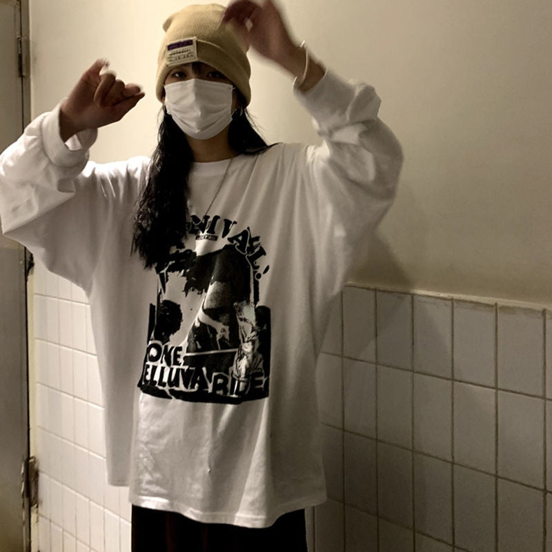 Gothic Harajuku Long Sleeve T-Shirt