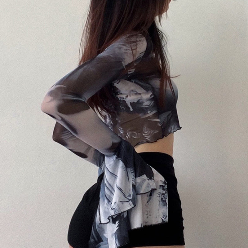 Gothic Harajuku Crop Tops