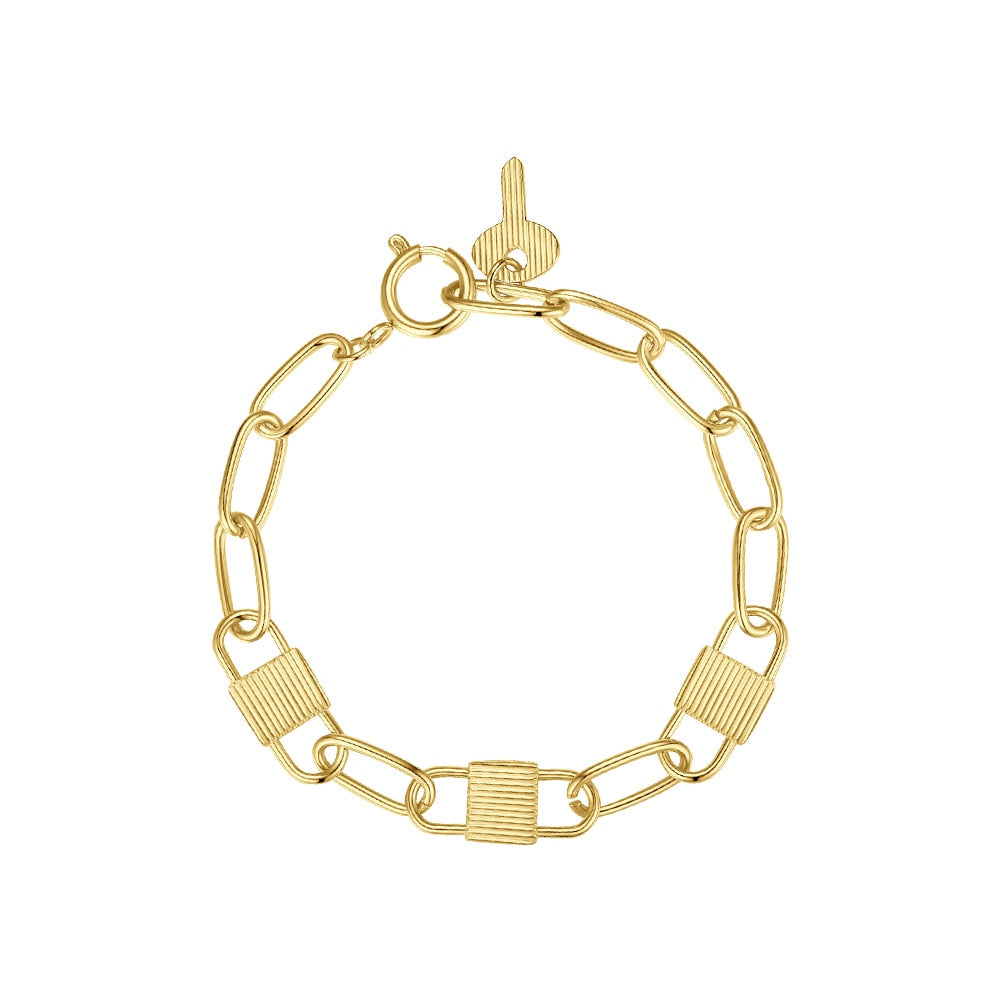 Gothic Lock Key Bracelet for Women
