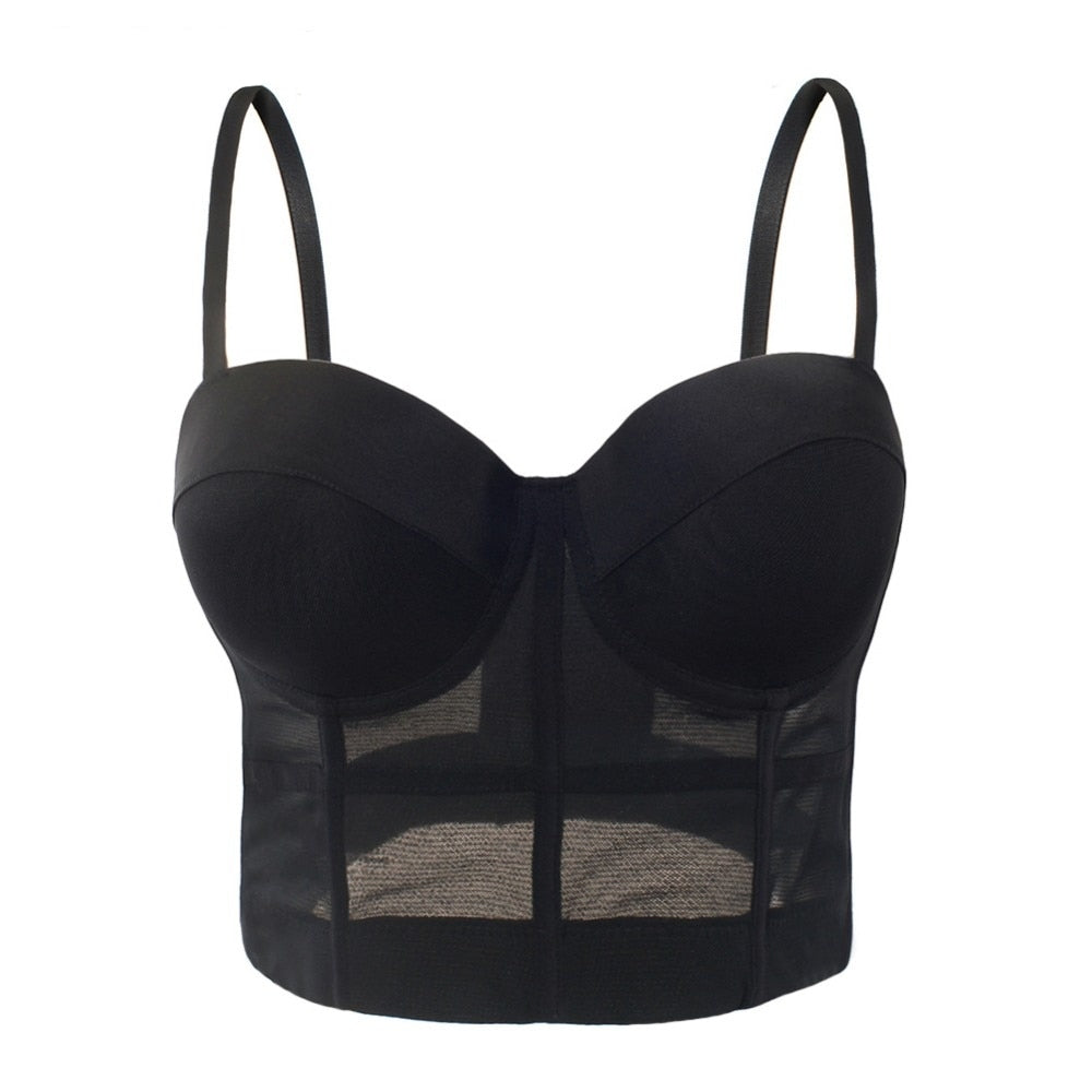 Gothic High Waist Crop Top Corset