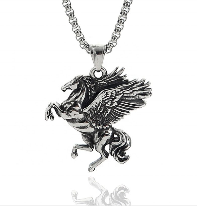 Gothic Eagle Pendant Necklace For Men