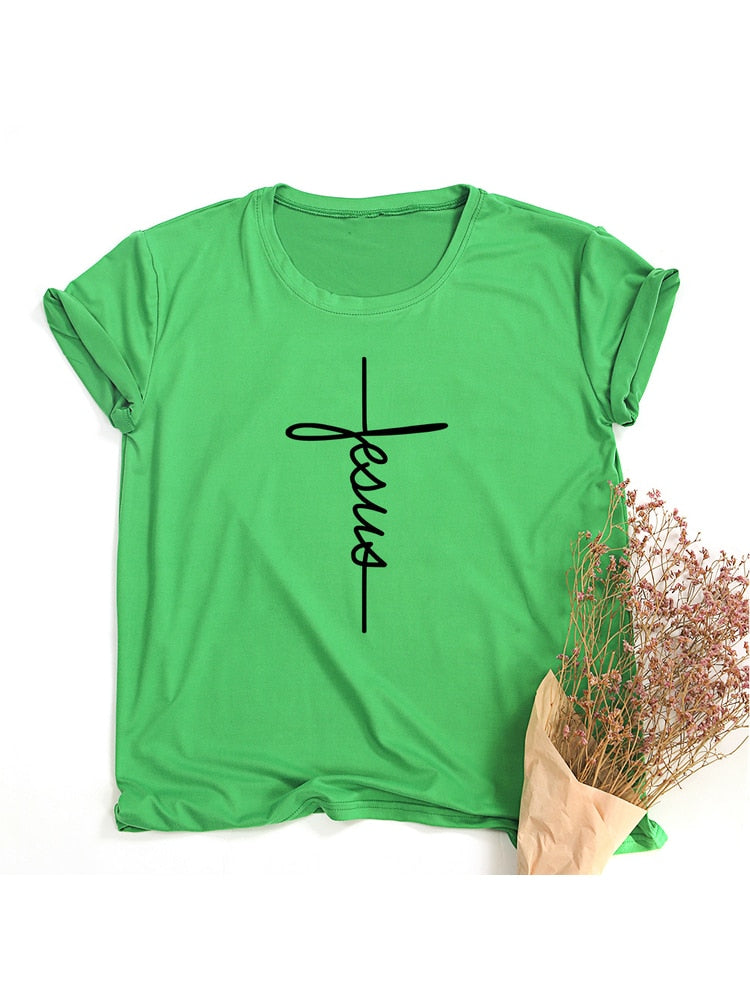 Faith Tshirt Cross Jesus Tee Top