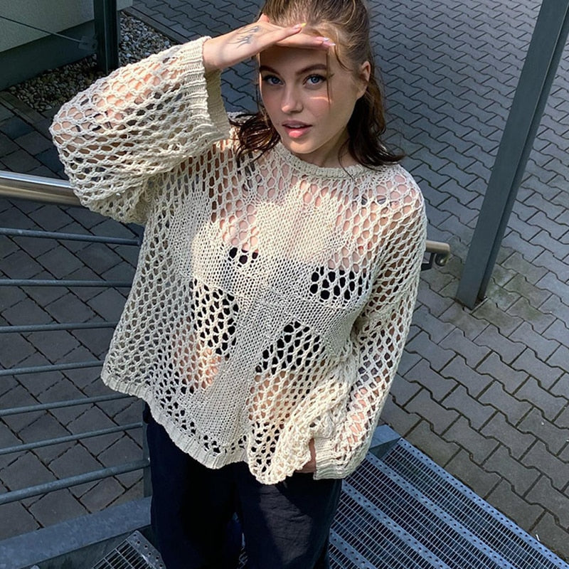 Gothic Hollow Out Knitted