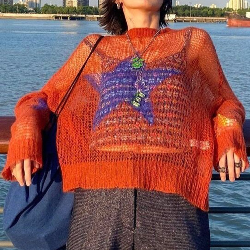 Gothic Hollow Out Knitted
