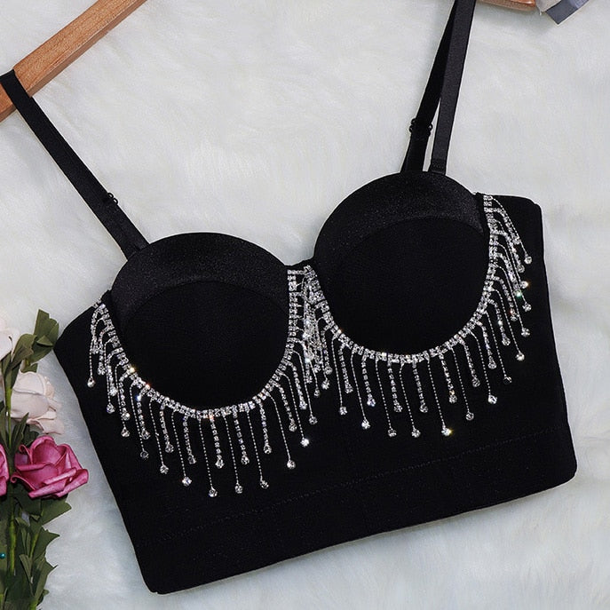 Gothic Flower Embroidery Lace Corset Top