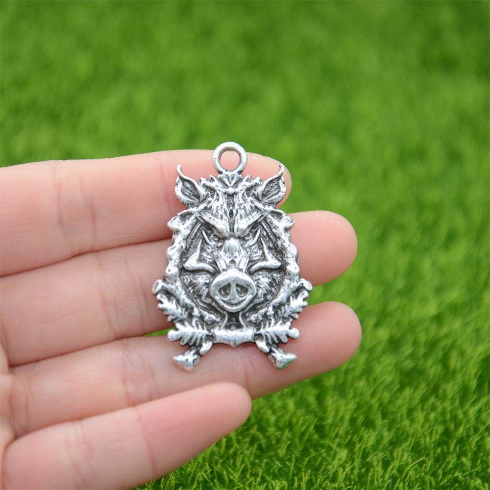 Gothic Wolf Pendant Viking Necklace