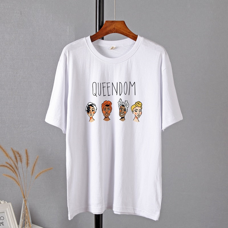 Gothic Character Printed Cotton T-Shirt