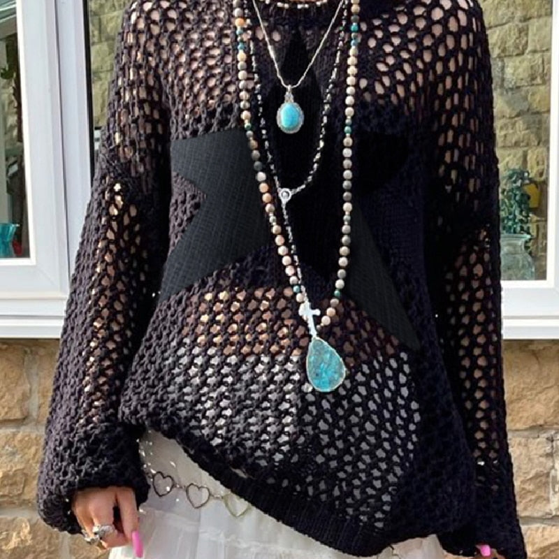 Gothic Hollow Out Knitted