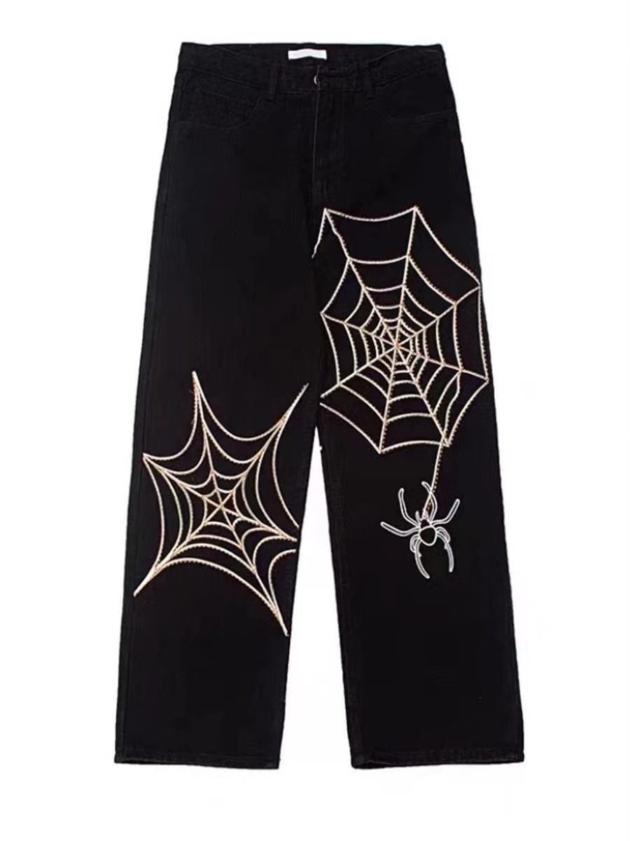 Y2K Spider Baggy Harem Pants