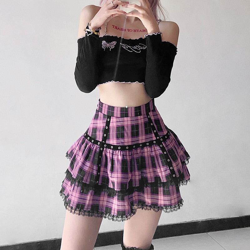 Gothic Lolita Cake Mini Skirt