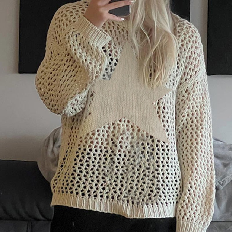 Gothic Hollow Out Knitted