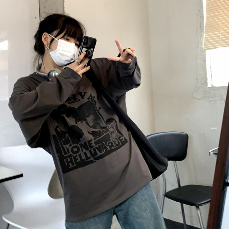 Gothic Harajuku Long Sleeve T-Shirt