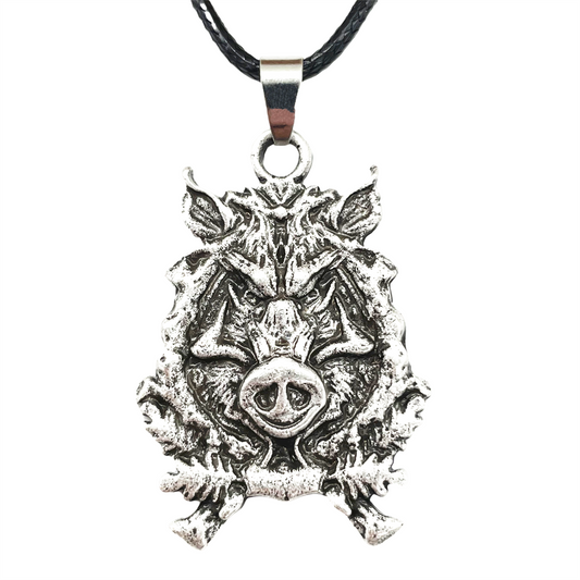 Gothic Wolf Pendant Viking Necklace
